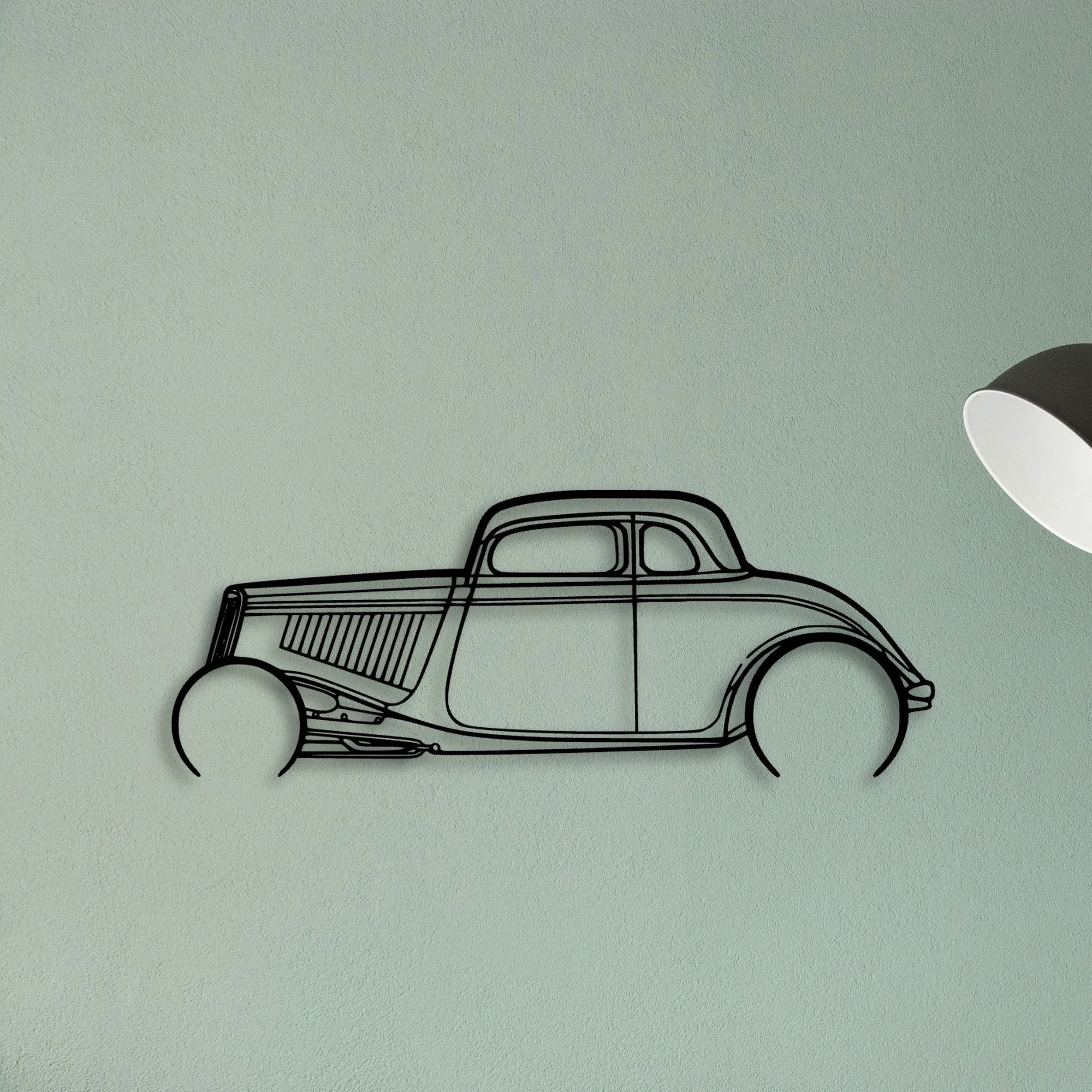 Highboy 1934 Classic Silhouette Metal Wall Art - Tinvibe