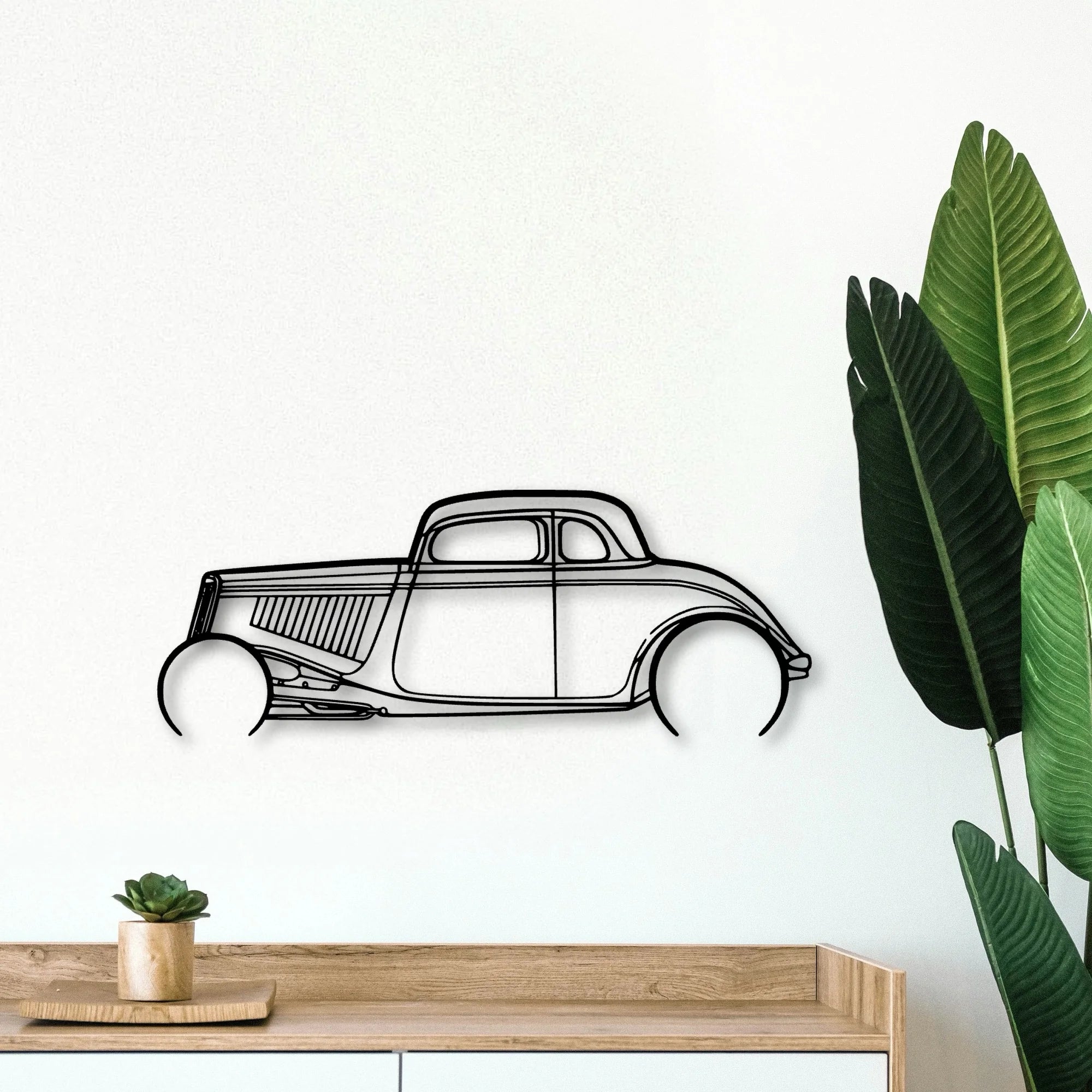 Highboy 1934 Classic Silhouette Metal Wall Art - Tinvibe