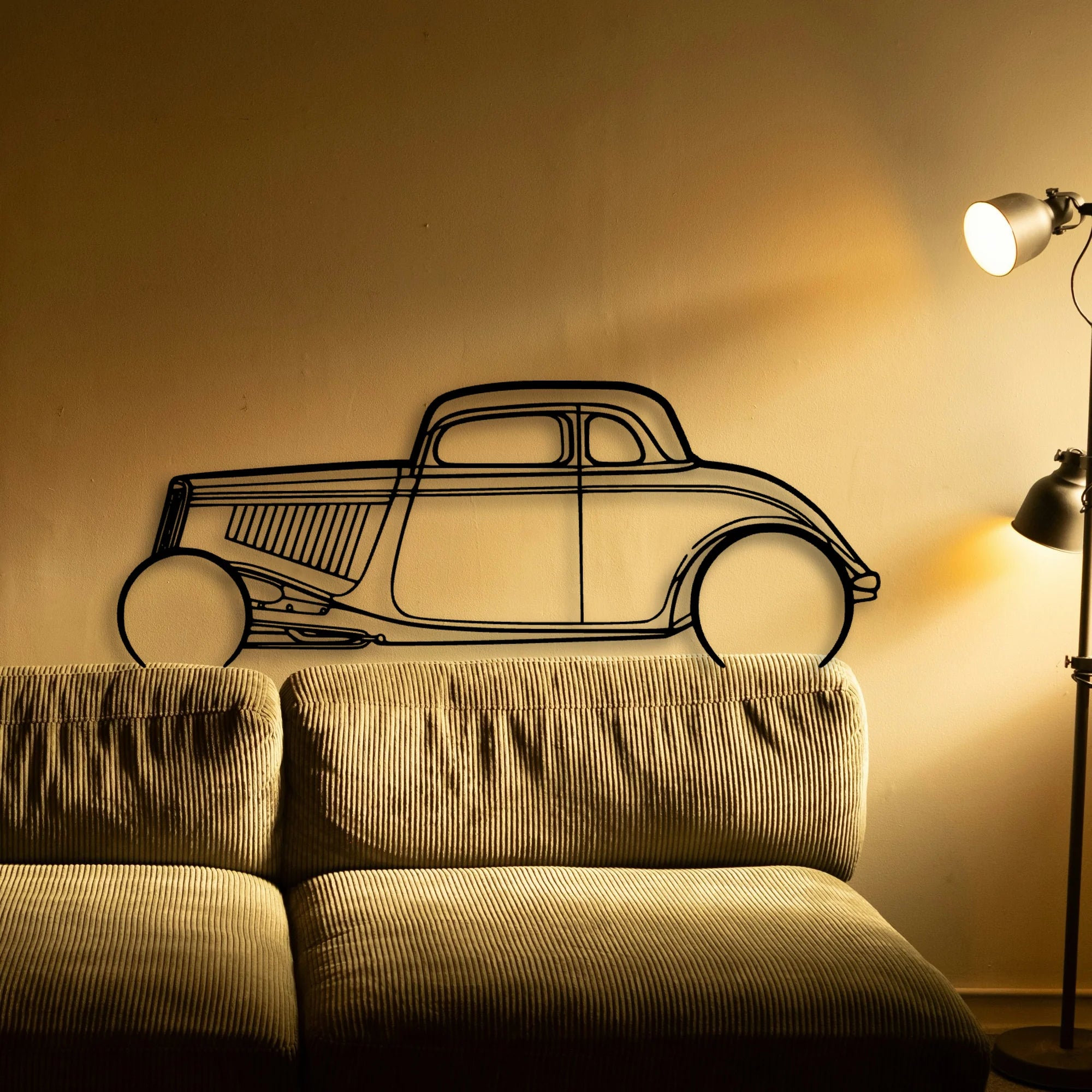 Highboy 1934 Classic Silhouette Metal Wall Art - Tinvibe