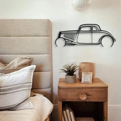 Highboy 1934 Classic Silhouette Metal Wall Art - Tinvibe