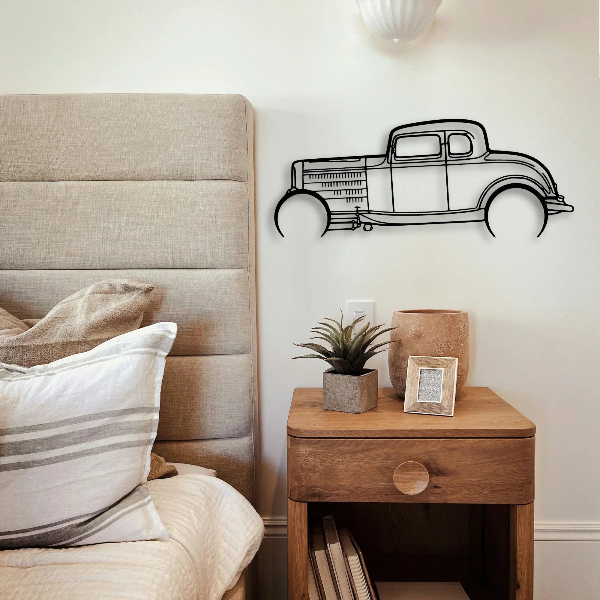 Highboy Coupe 1932 Classic Silhouette Metal Wall Art - Tinvibe