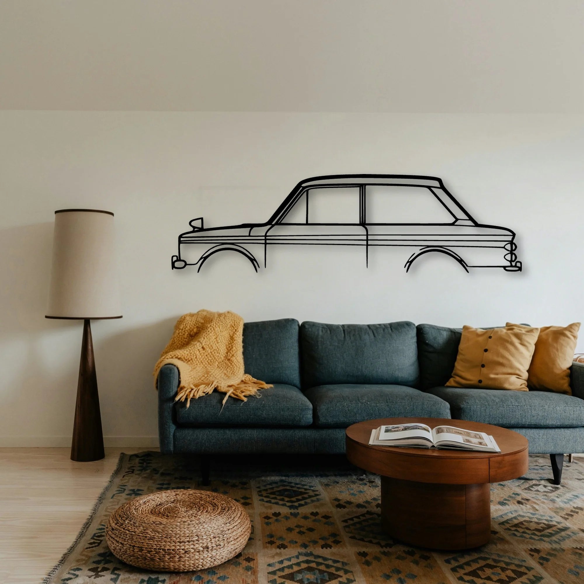 Hilman IMP 1966 Classic Silhouette Metal Wall Art - Tinvibe