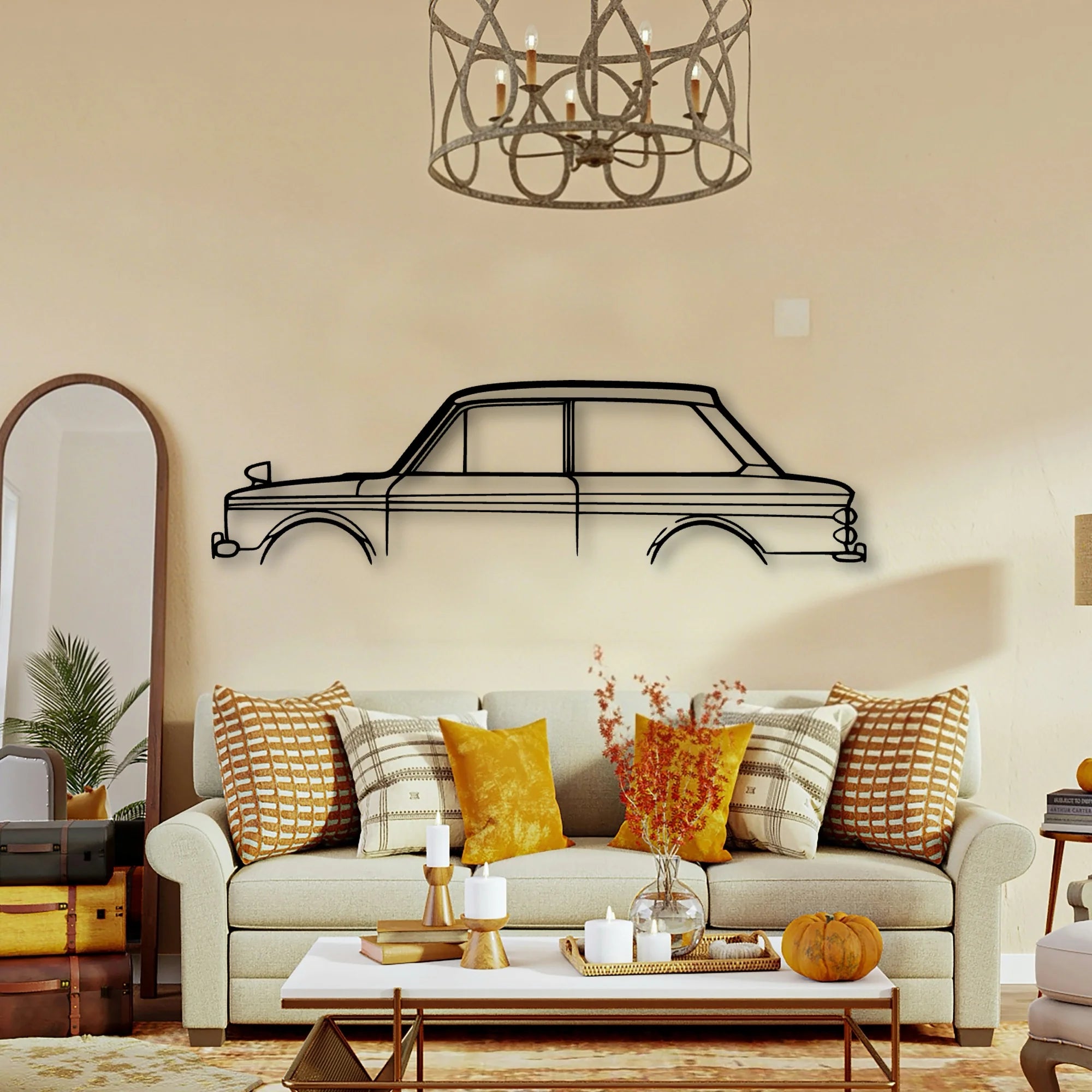 Hilman IMP 1966 Classic Silhouette Metal Wall Art - Tinvibe
