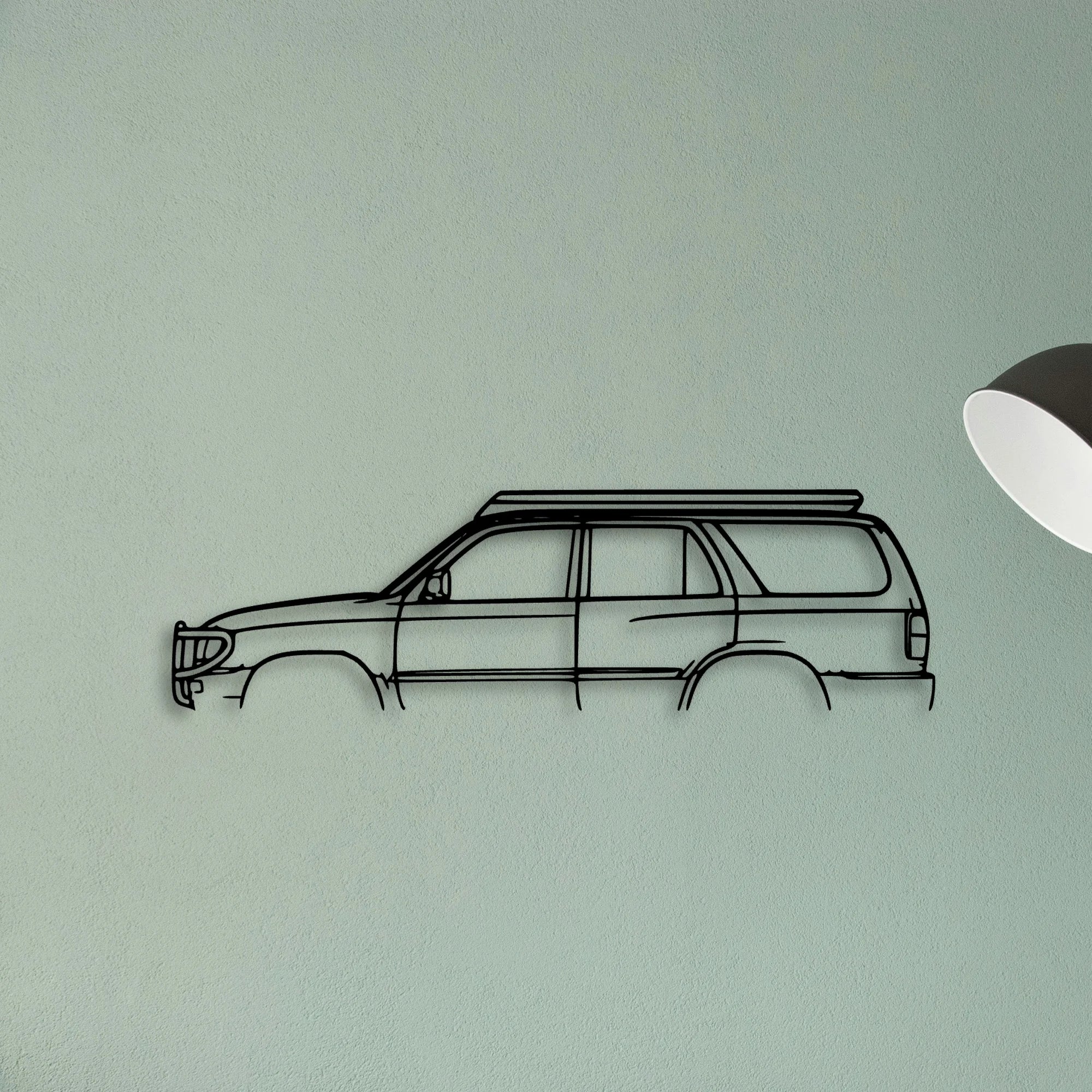 Hilux Surf 1996 Classic Silhouette Metal Wall Art - Tinvibe