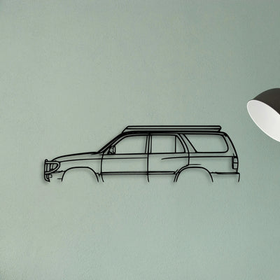 Hilux Surf 1996 Classic Silhouette Metal Wall Art - Tinvibe