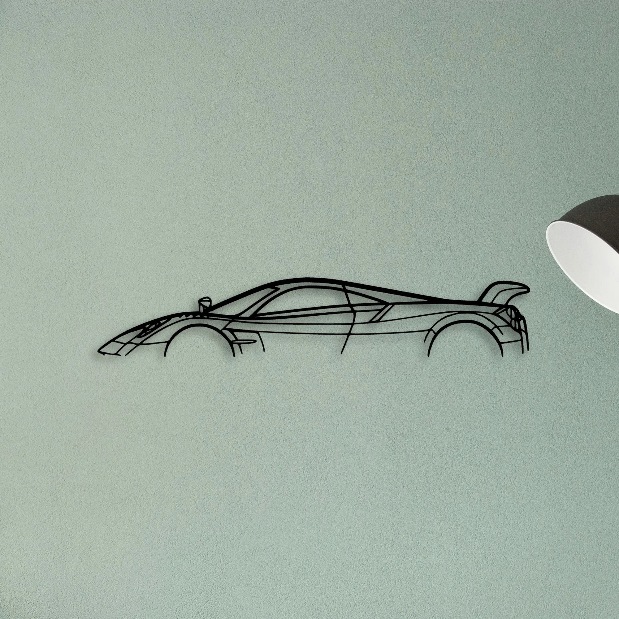 Huayra BC Classic Silhouette Metal Wall Art - Tinvibe