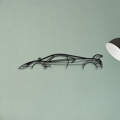 Huayra BC Classic Silhouette Metal Wall Art - Tinvibe