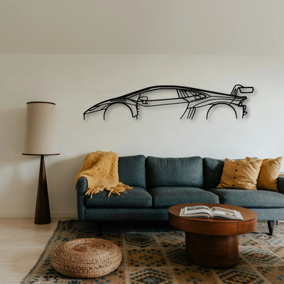 Huracan GT3 Classic Silhouette Metal Wall Art - Tinvibe