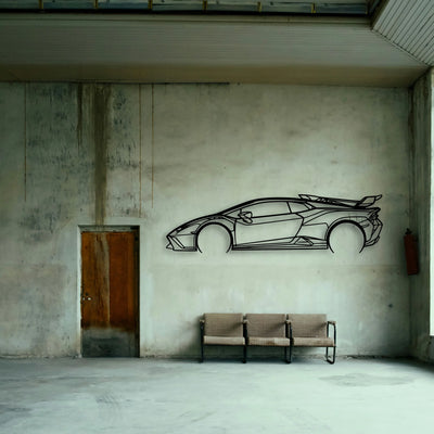 Huracan STO 3 Classic Silhouette Metal Wall Art - Tinvibe