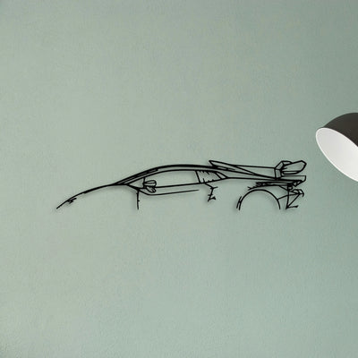 Huracan Super Trofeo Classic Silhouette Metal Wall Art - Tinvibe