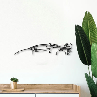 Huracan Super Trofeo Classic Silhouette Metal Wall Art - Tinvibe