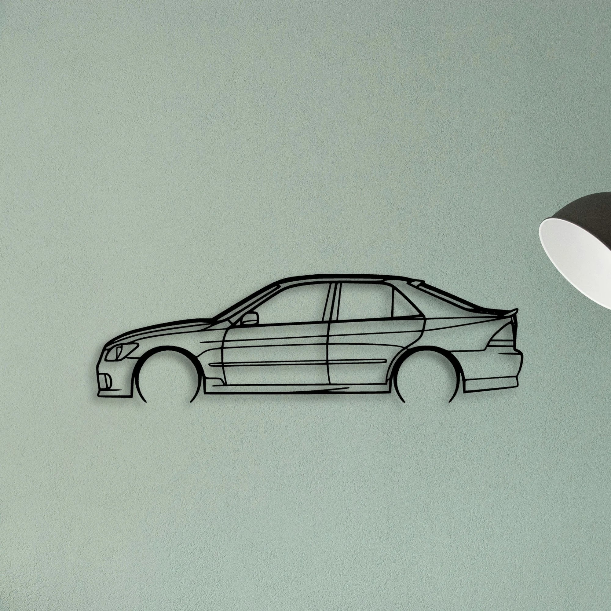 IS 300 2002 Classic Silhouette Metal Wall Art - Tinvibe