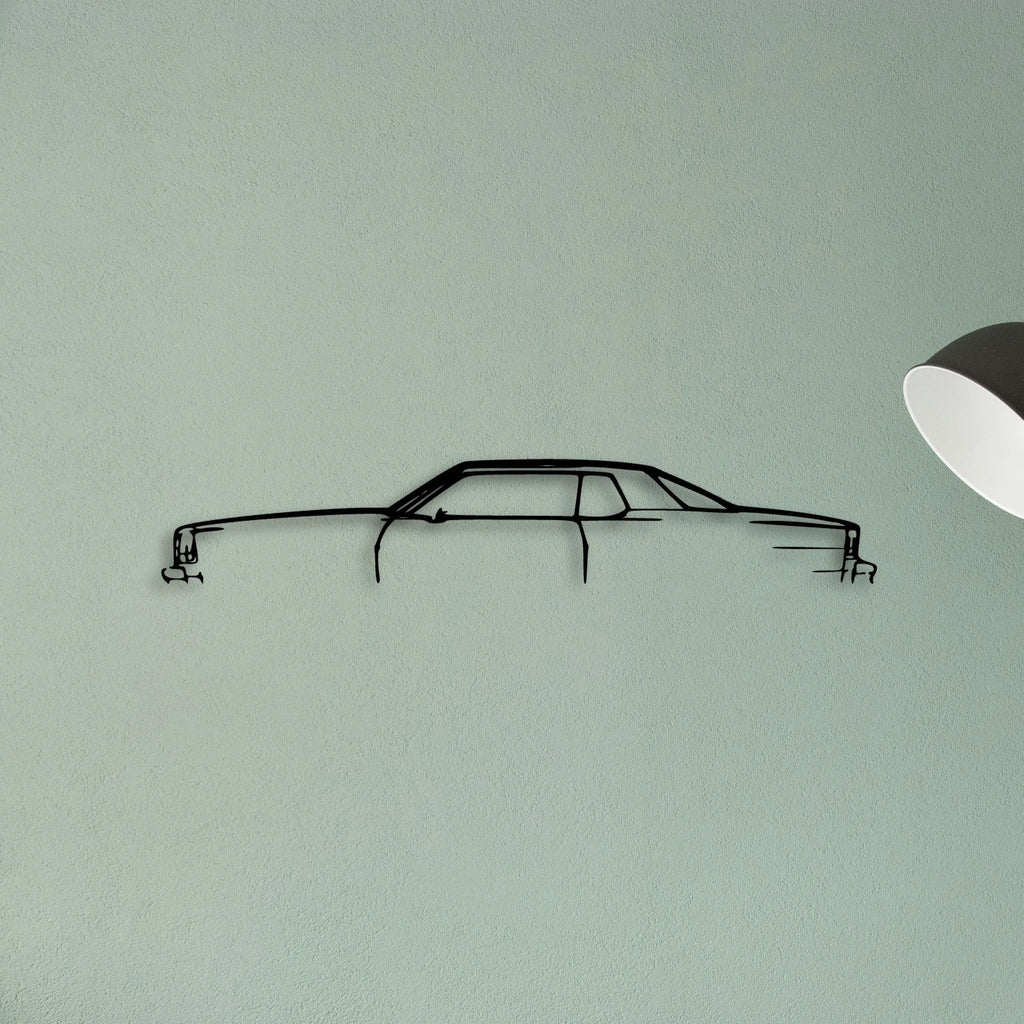 IMP Aerocoupe 1977 Classic Silhouette Metal Wall Art - Tinvibe