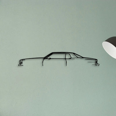 IMP Aerocoupe 1977 Classic Silhouette Metal Wall Art - Tinvibe