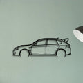 Impreza WRX 2013 Classic Silhouette Metal Wall Art - Tinvibe
