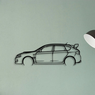 Impreza WRX 2013 Classic Silhouette Metal Wall Art - Tinvibe