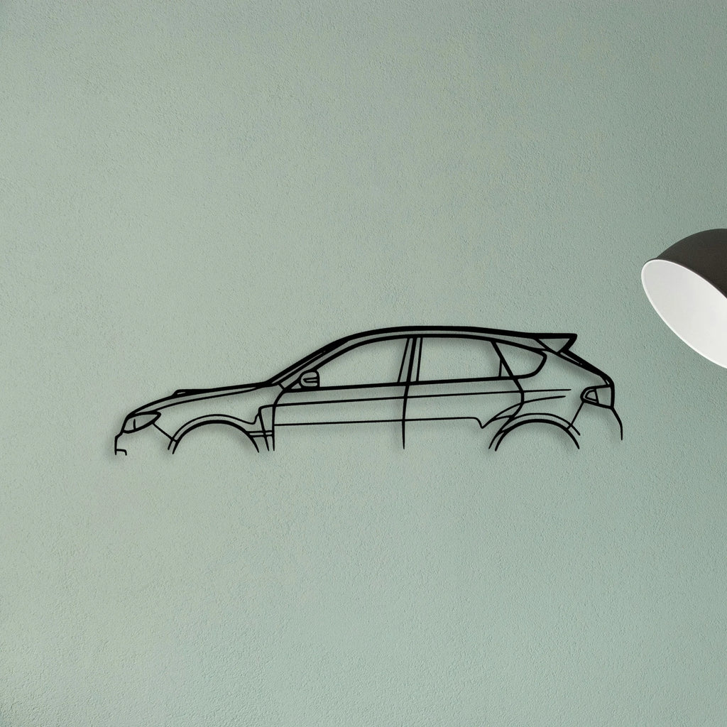 Impreza WRX STI GR Classic Silhouette Metal Wall Art - Tinvibe