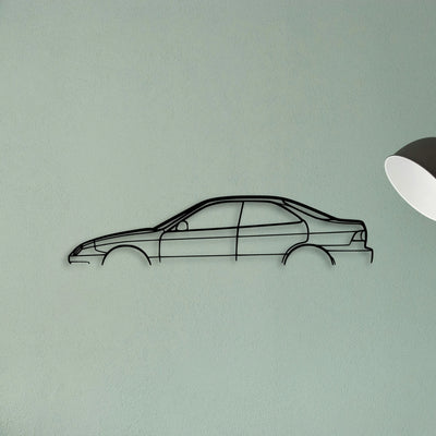 Integra 1997 Classic Silhouette Metal Wall Art - Tinvibe