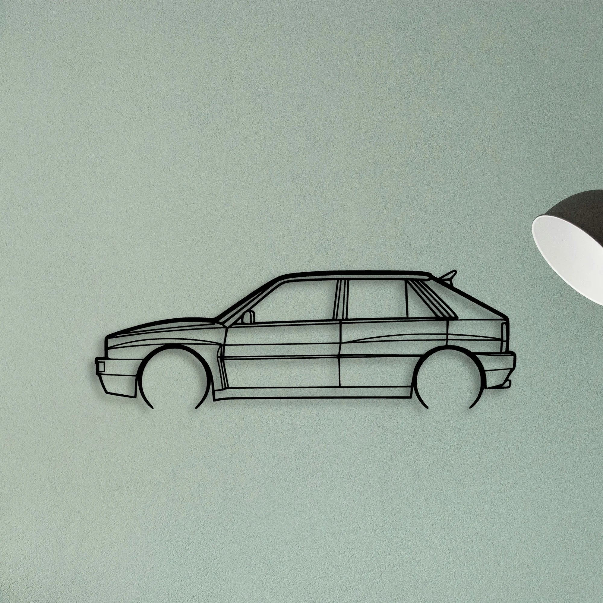 Integrale 2 Classic Silhouette Metal Wall Art - Tinvibe
