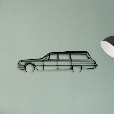 Invicta Station Wagon 1962 Classic Silhouette Metal Wall Art - Tinvibe