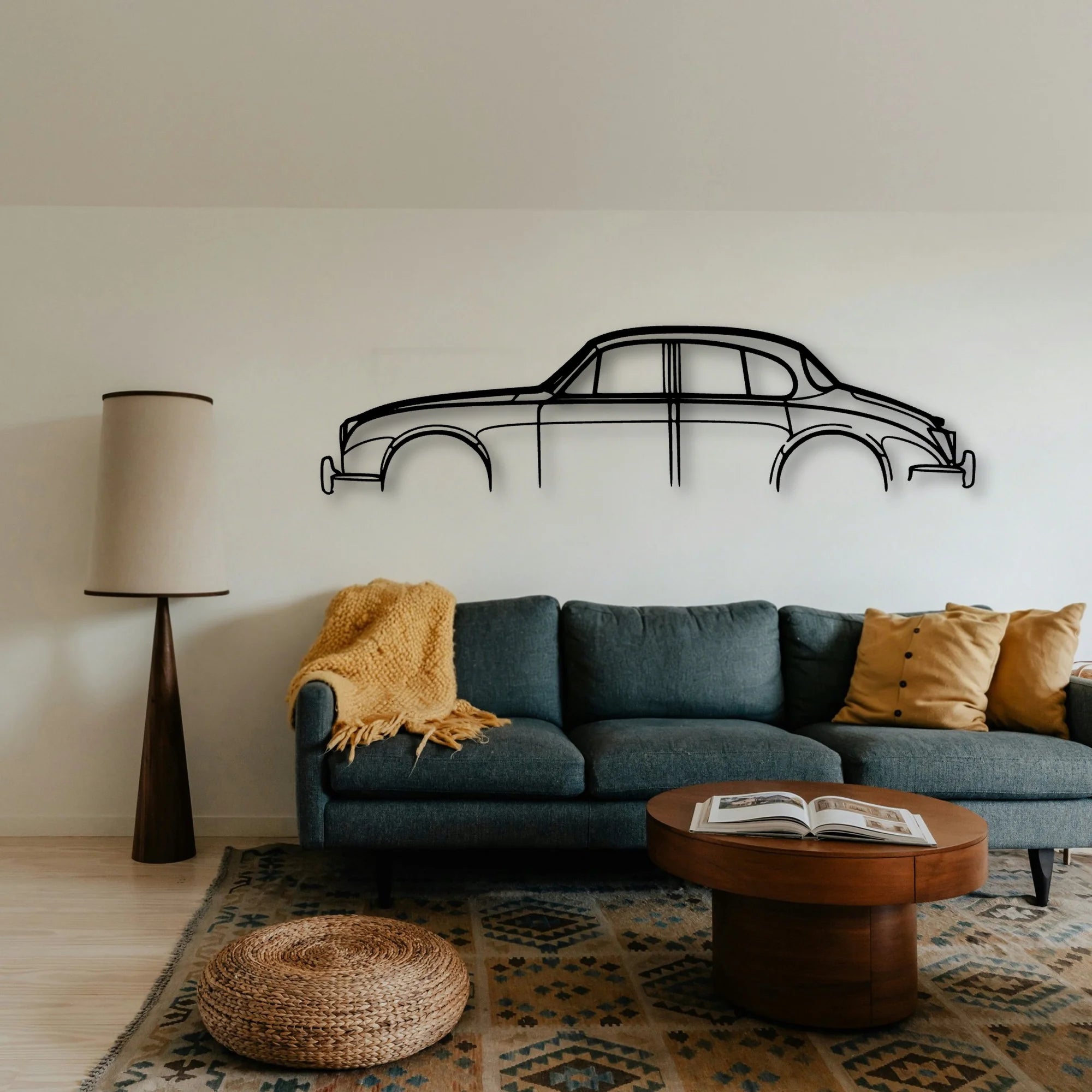 J Mark 2 Classic Silhouette Metal Wall Art - Tinvibe