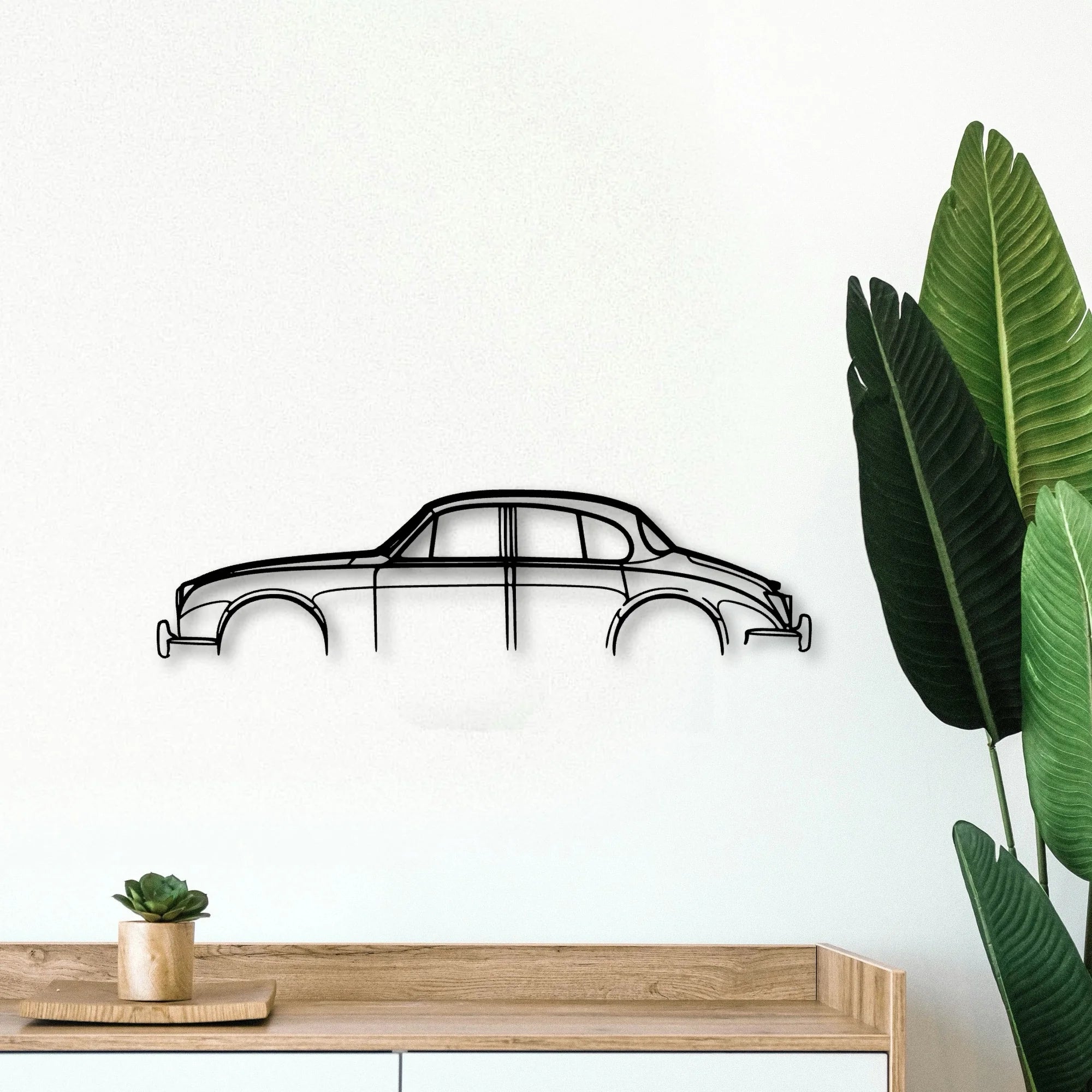 J Mark 2 Classic Silhouette Metal Wall Art - Tinvibe