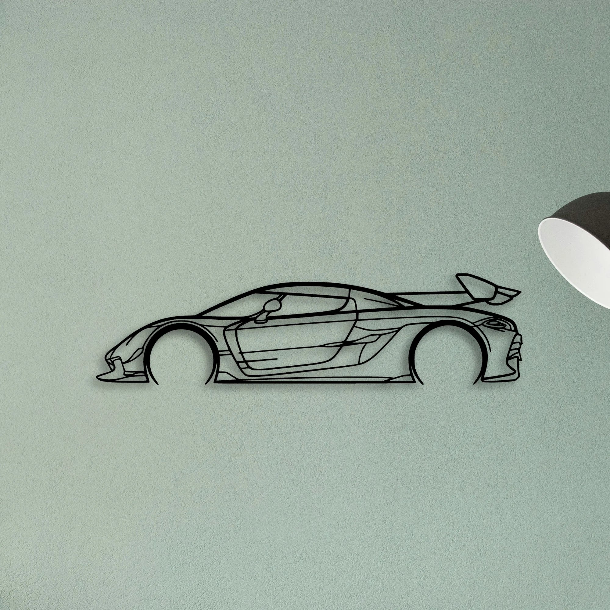 Jesko 2021 Classic Silhouette Metal Wall Art - Tinvibe