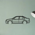 Jetta GLI 2004 Classic Silhouette Metal Wall Art - Tinvibe