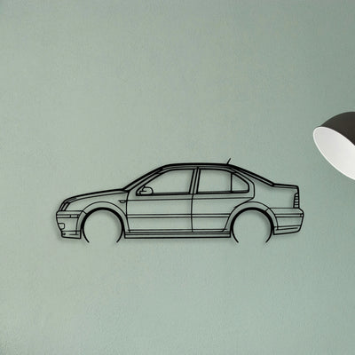Jetta GLI 2004 Classic Silhouette Metal Wall Art - Tinvibe