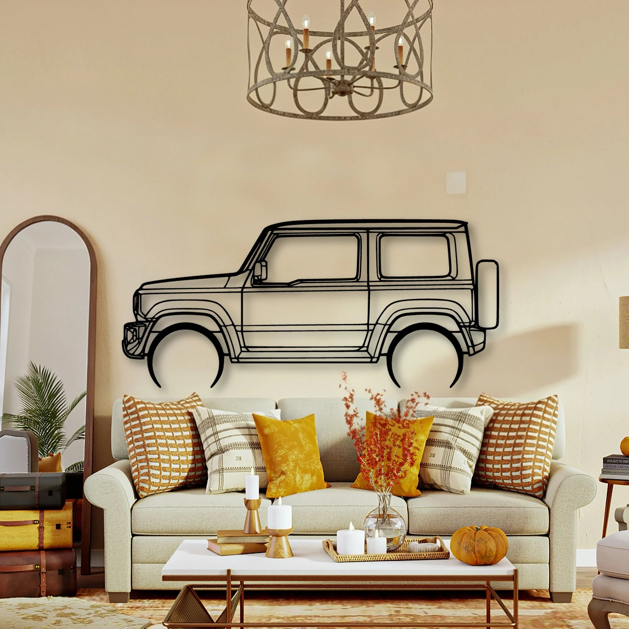 Jimny 2020 Classic Silhouette Metal Wall Art - Tinvibe