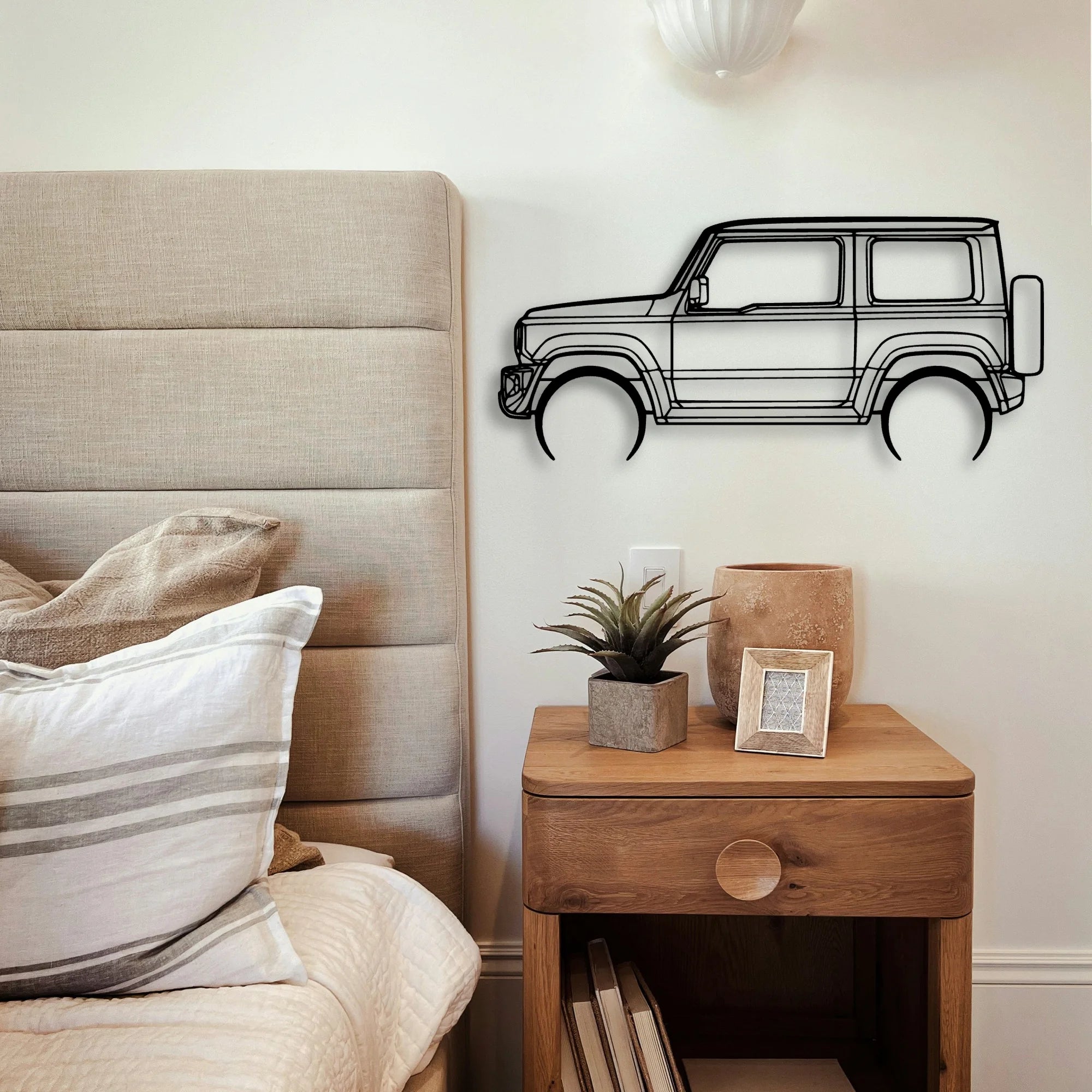 Jimny 2020 Classic Silhouette Metal Wall Art - Tinvibe