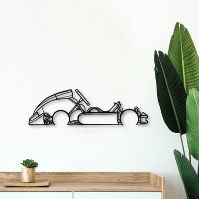 Junior Kart Classic Silhouette Metal Wall Art - Tinvibe