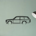 Kadett C 1978 Classic Silhouette Metal Wall Art - Tinvibe