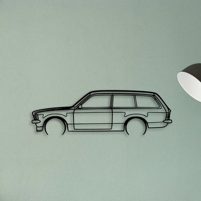 Kadett C 1978 Classic Silhouette Metal Wall Art - Tinvibe