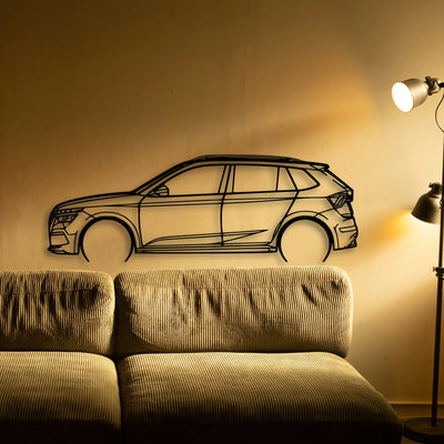 Kamiq Classic Silhouette Metal Wall Art - Tinvibe