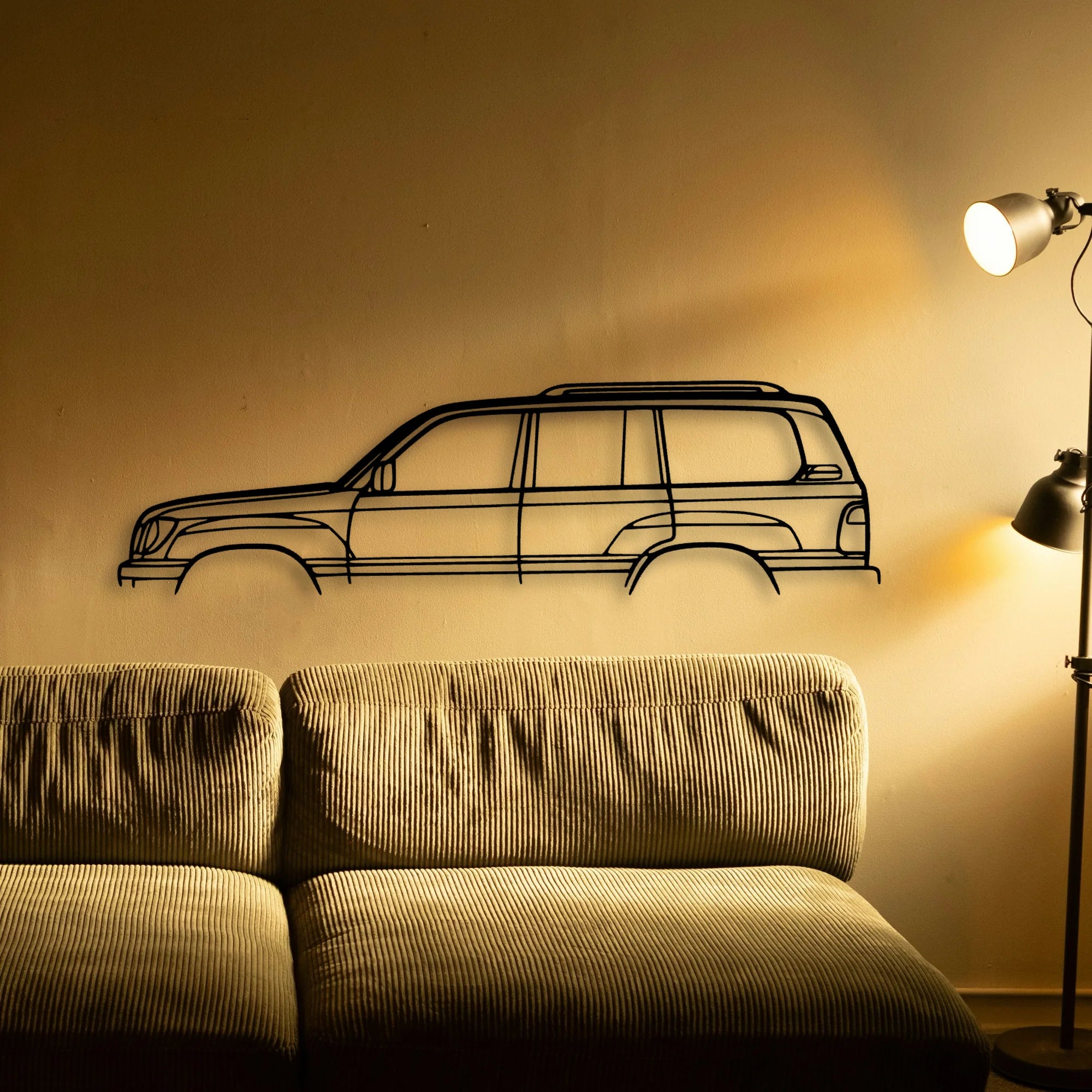 LX470 1999 Classic Silhouette Metal Wall Art - Tinvibe