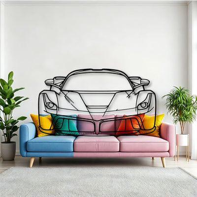 LA Classic Silhouette Metal Wall Art - Tinvibe