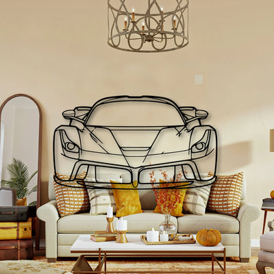 LA Classic Silhouette Metal Wall Art - Tinvibe