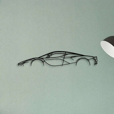 LA 3 Classic Silhouette Metal Wall Art - Tinvibe