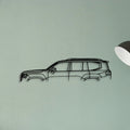 Land Cruiser 300VX 2022 Classic Silhouette Metal Wall Art - Tinvibe