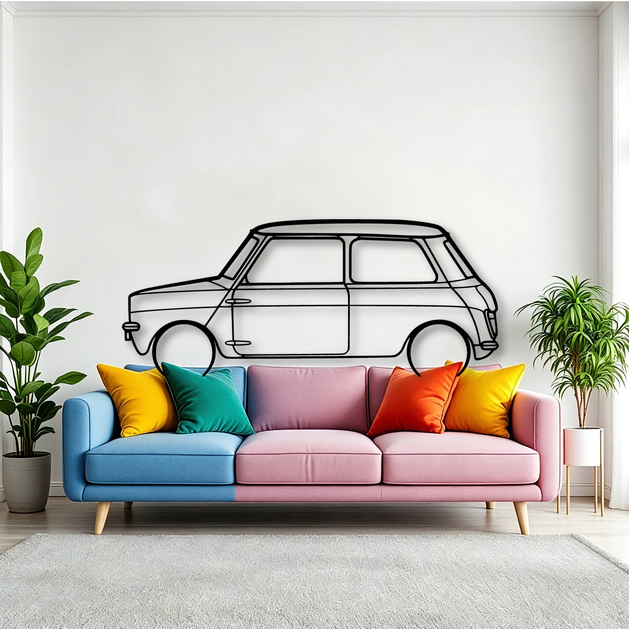 Leyland Classic Silhouette Metal Wall Art - Tinvibe