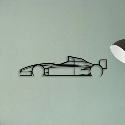 Lola T96 Classic Silhouette Metal Wall Art - Tinvibe