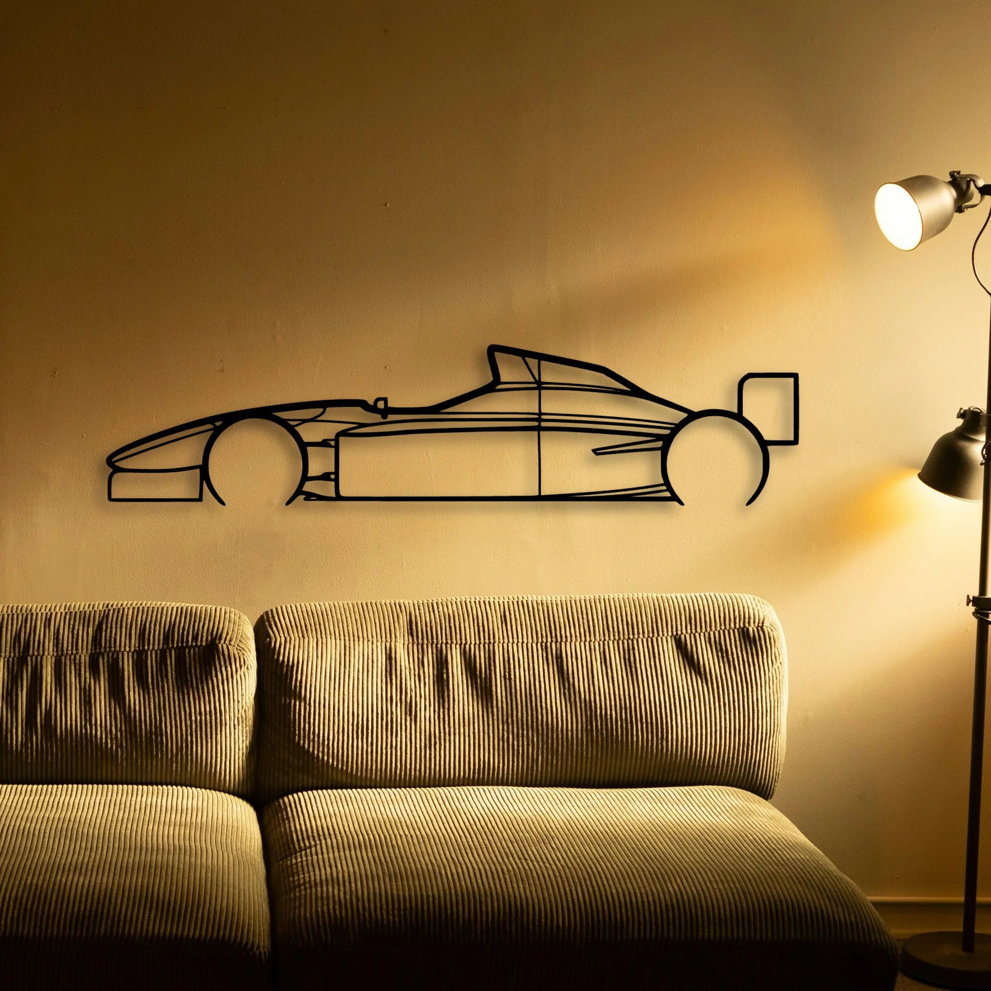 Lola T96 Classic Silhouette Metal Wall Art - Tinvibe