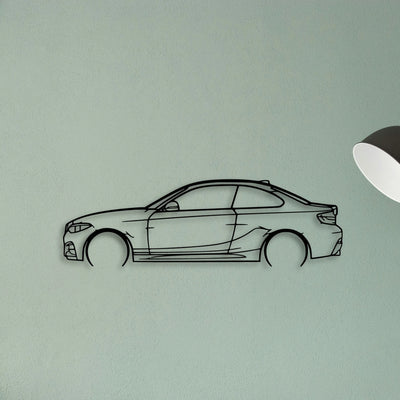 M240I F22 2 Classic Silhouette Metal Wall Art - Tinvibe