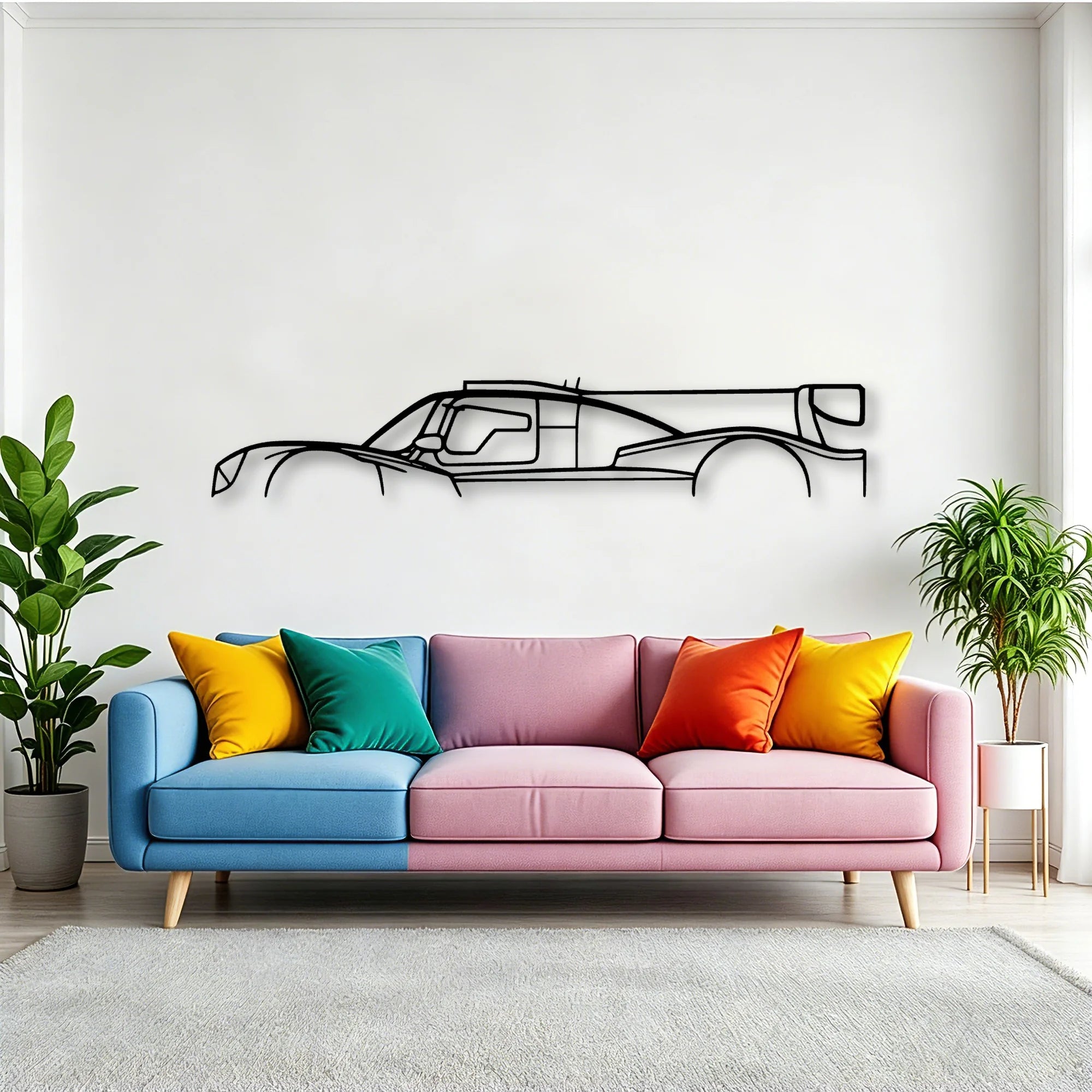 M30 LMP3 Classic Silhouette Metal Wall Art - Tinvibe