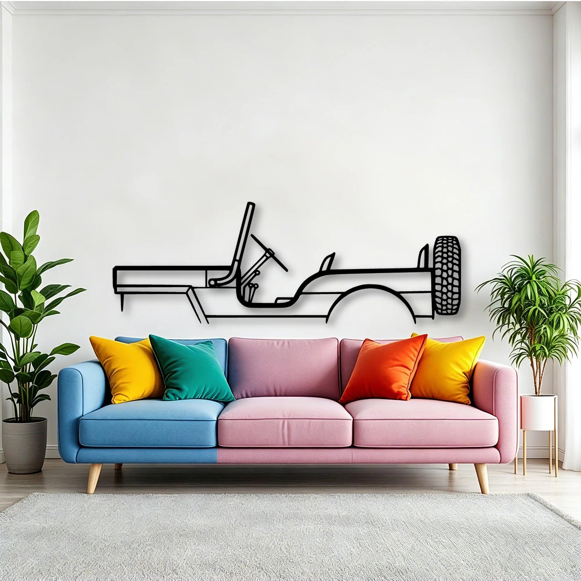 M38 1957 Classic Silhouette Metal Wall Art - Tinvibe