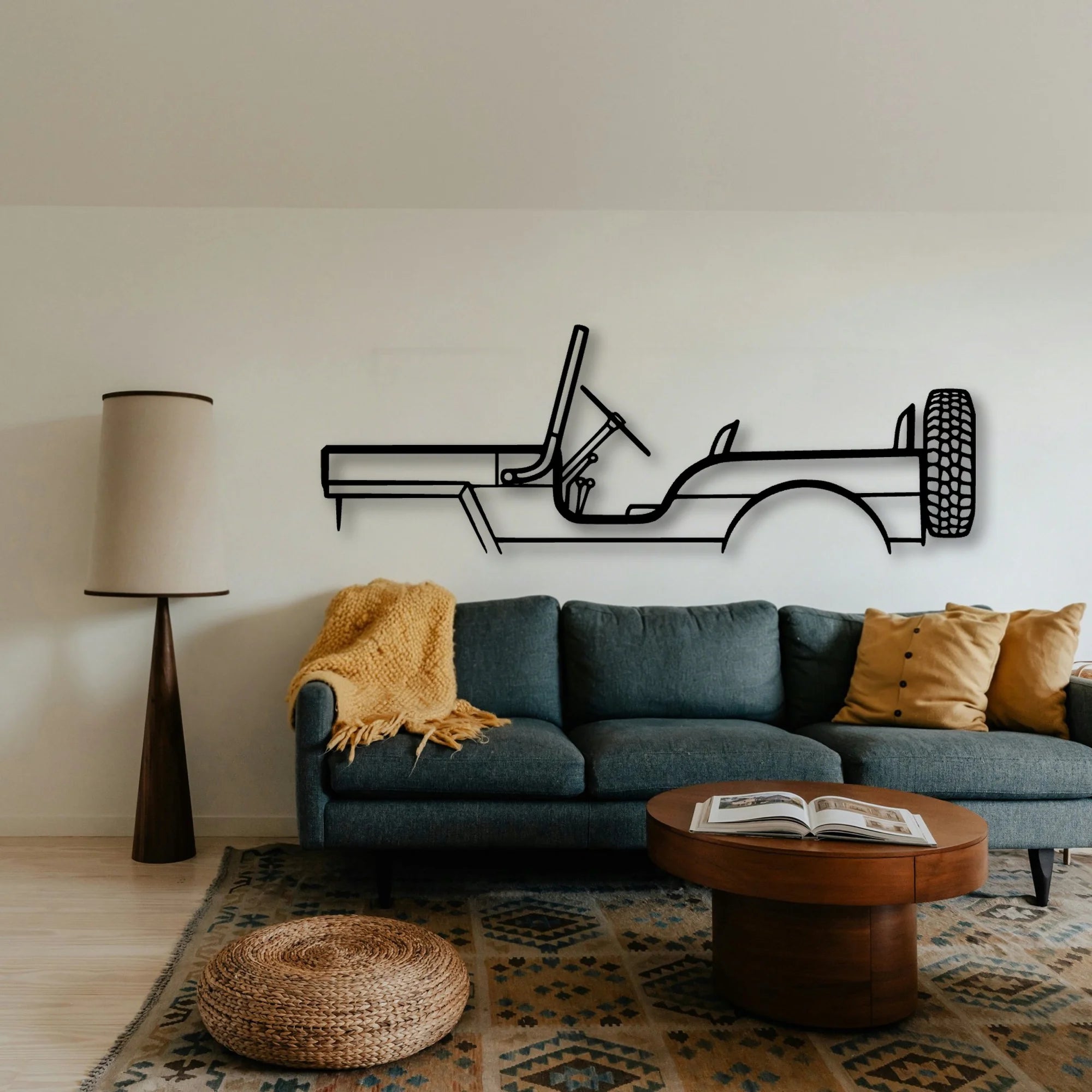 M38 1957 Classic Silhouette Metal Wall Art - Tinvibe