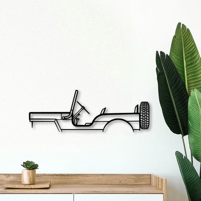 M38 1957 Classic Silhouette Metal Wall Art - Tinvibe