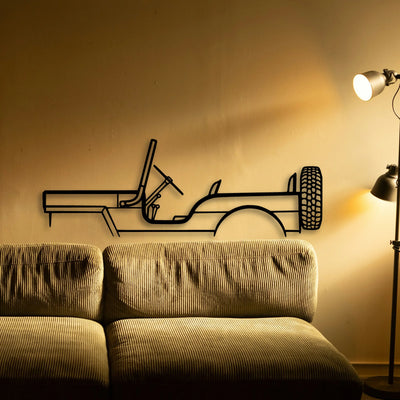 M38 1957 Classic Silhouette Metal Wall Art - Tinvibe