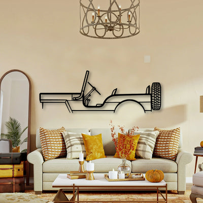 M38 1957 Classic Silhouette Metal Wall Art - Tinvibe